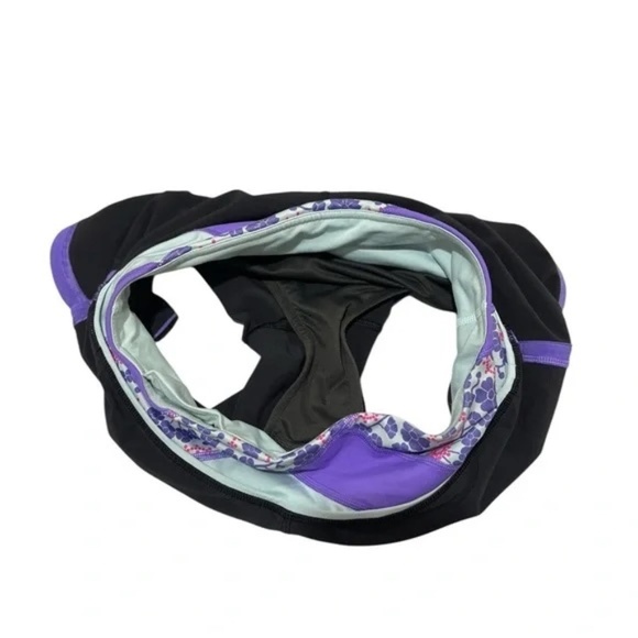 LULULEMON | Groovy Run Short Black / Quilt Summer13 5 / Power Purple. In Sz 2 - Picture 6 of 6